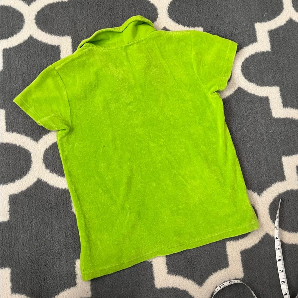 LILLY PULITZER brat lime green terry cloth polo - Picture 2 of 6